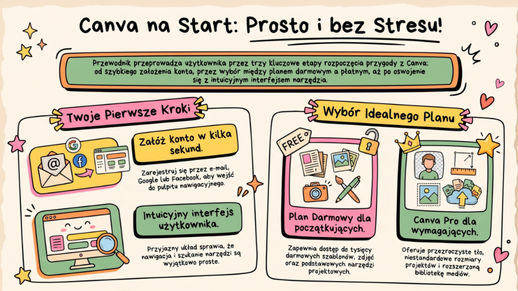Ebook zrobiony w Canvie otwarty na laptopie