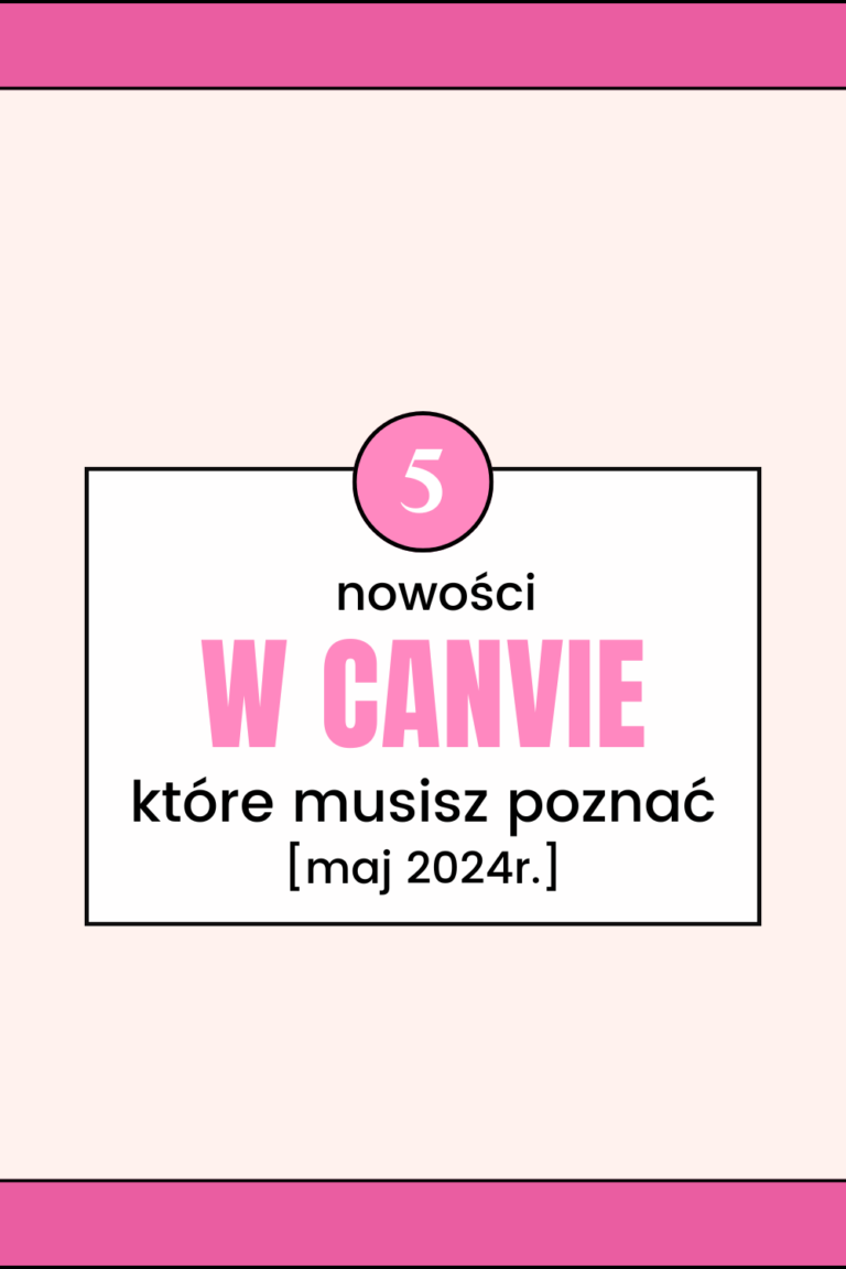 5 nowości Canvy, kt&oacute;re musisz poznać [maj 2024 r]