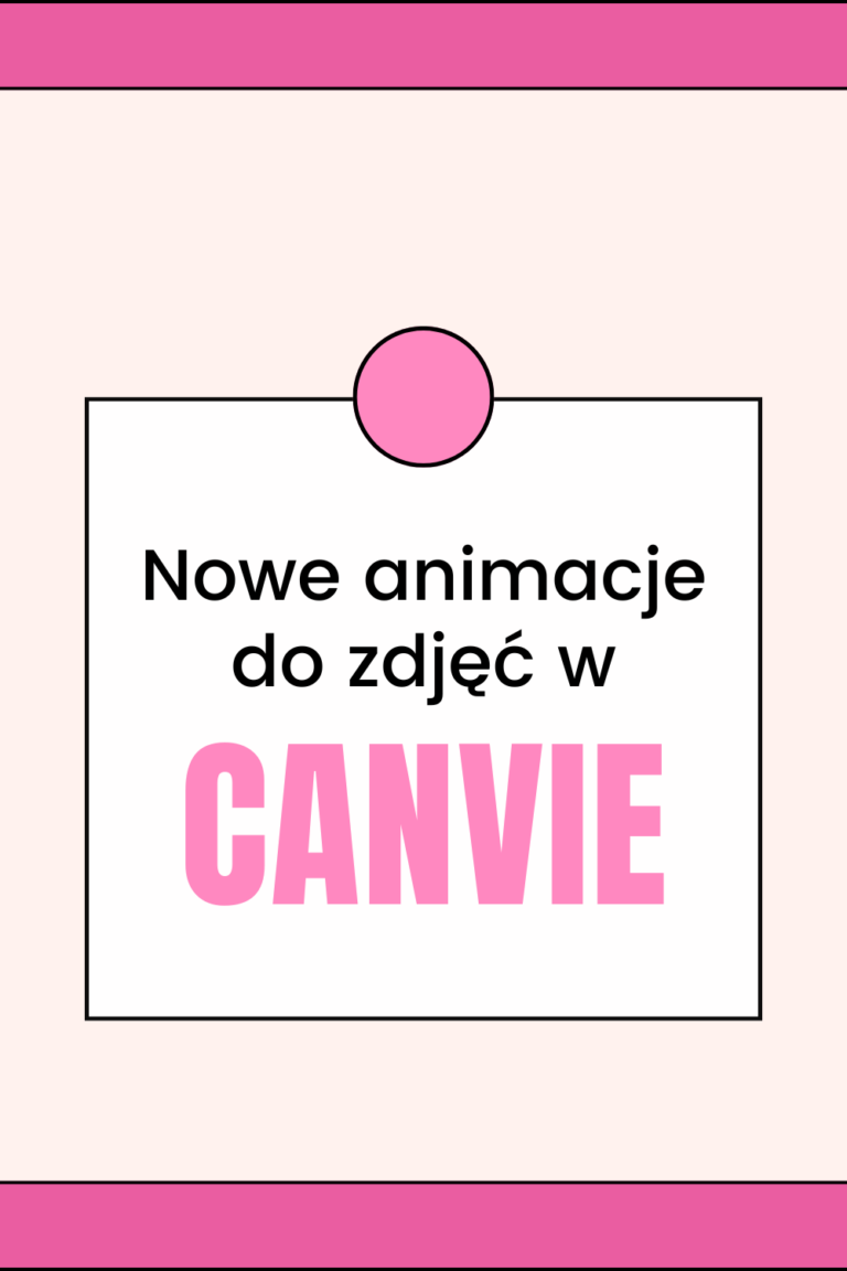 nowość canvy &ndash;  nowe animacje do zdjęć [2024].
