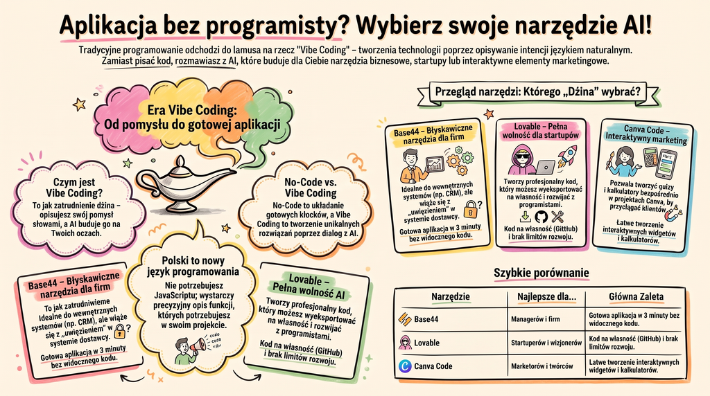 Vibe coding w praktyce: aplikacja budowana zwykłym poleceniem