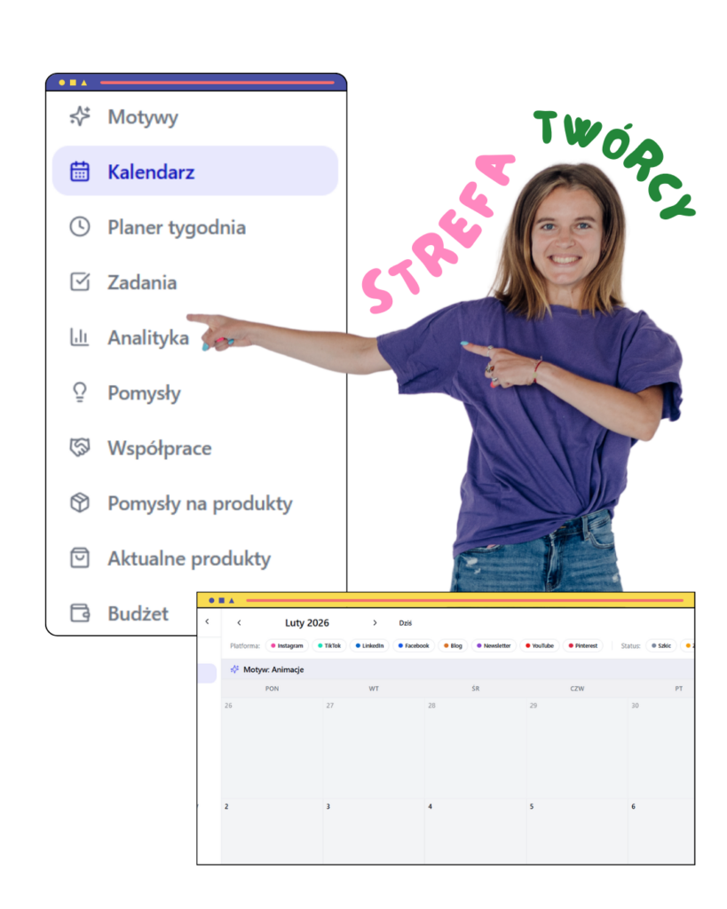 Strefa Twórcy – Twój system operacyjny do zarządzania social mediami (planer + budżet + analityka)