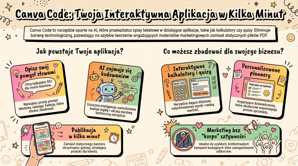 Pierwsza aplikacja zbudowana w Canva Code