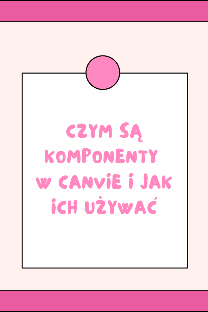 Czym są komponenty w Canvie i jak ich używać