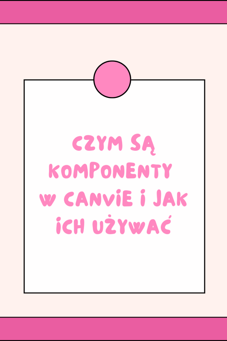 Czym są komponenty w Canvie i jak ich używać