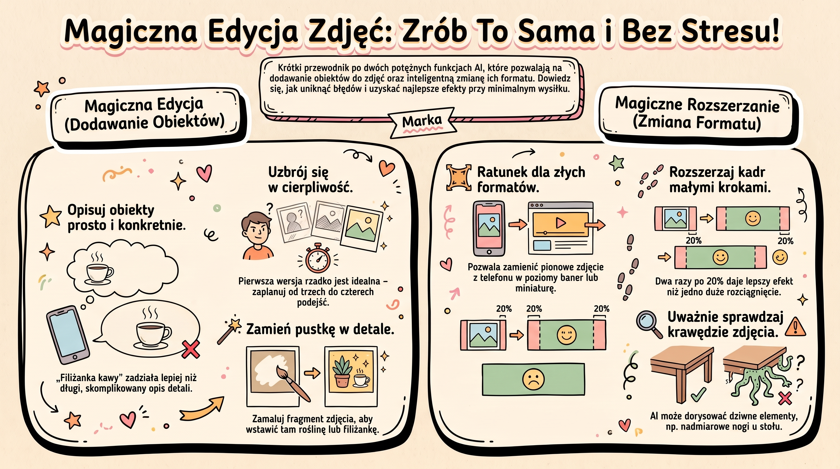 Canva AI 2026, panel z funkcjami AI w edytorze Canvy na ekranie laptopa