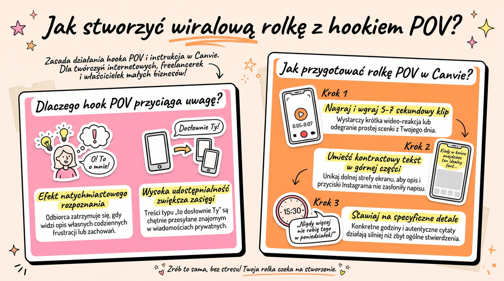 Hooki do rolek: 5 wzorów, które zatrzymują kciuk na Instagramie